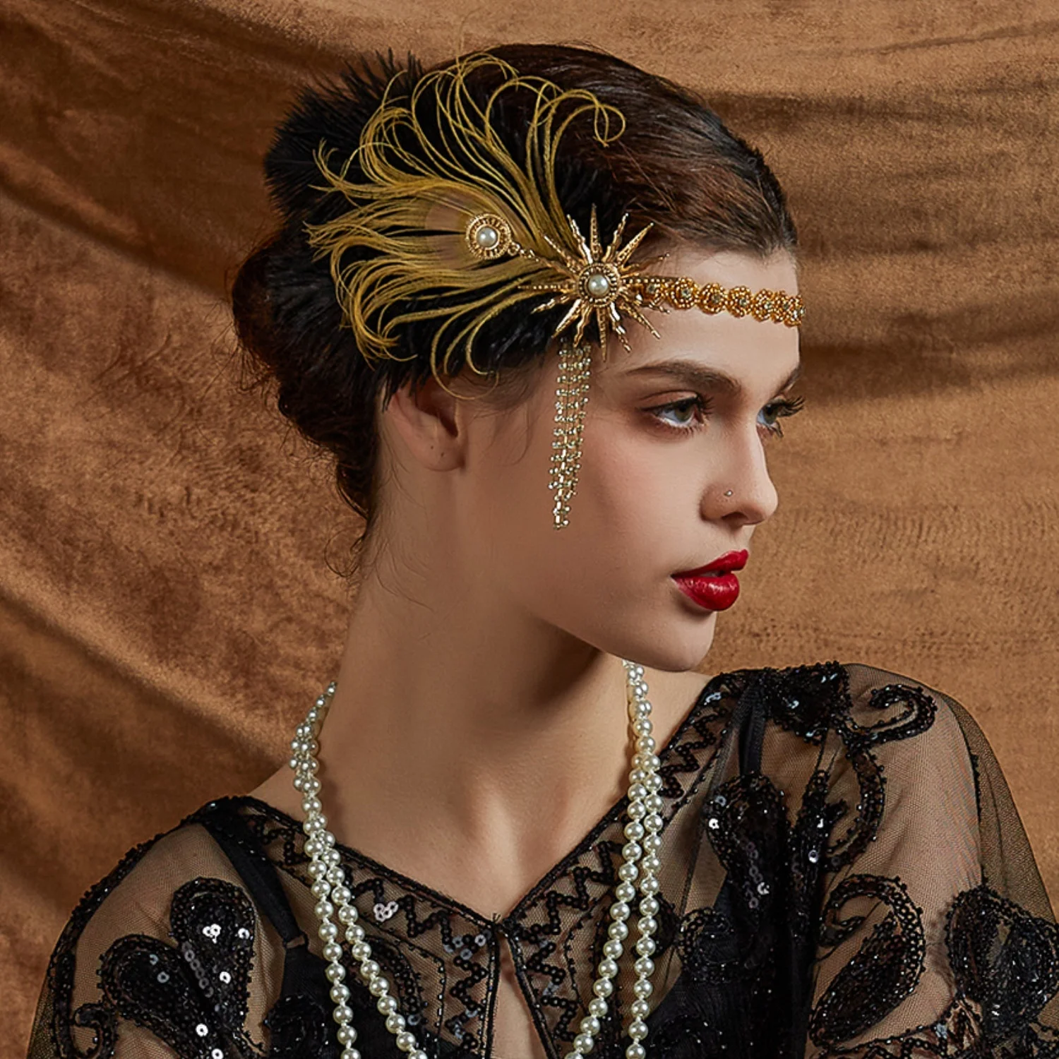 Women'S Fashion Of The 1920S - Rhinestone HairBand 1920s Vintage Gatsby Party