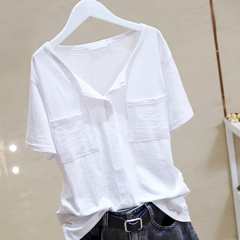 Women'S Fashion Trends 2026 Spring Summer - Summer Trend Slub Cotton T Shirt