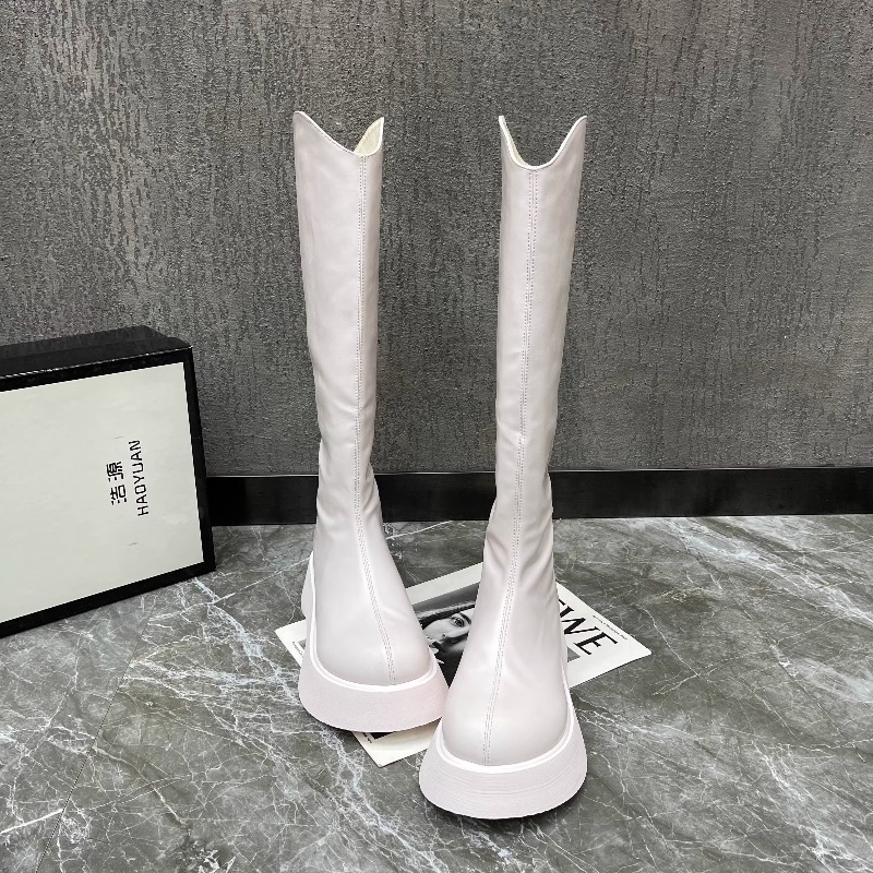 Women'S Fashion Korea - Women's New Simple Solid Color Platform