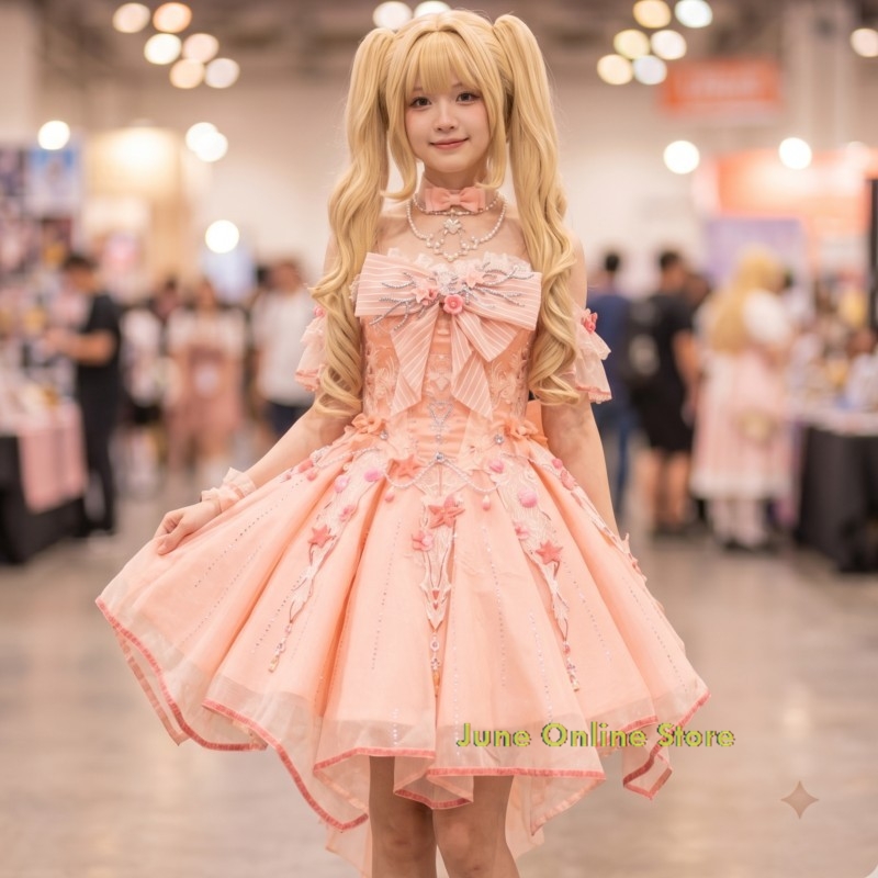 Sleeveless Jumpsuit - Anime Cosplay Costumes Infinity Nikki Pink