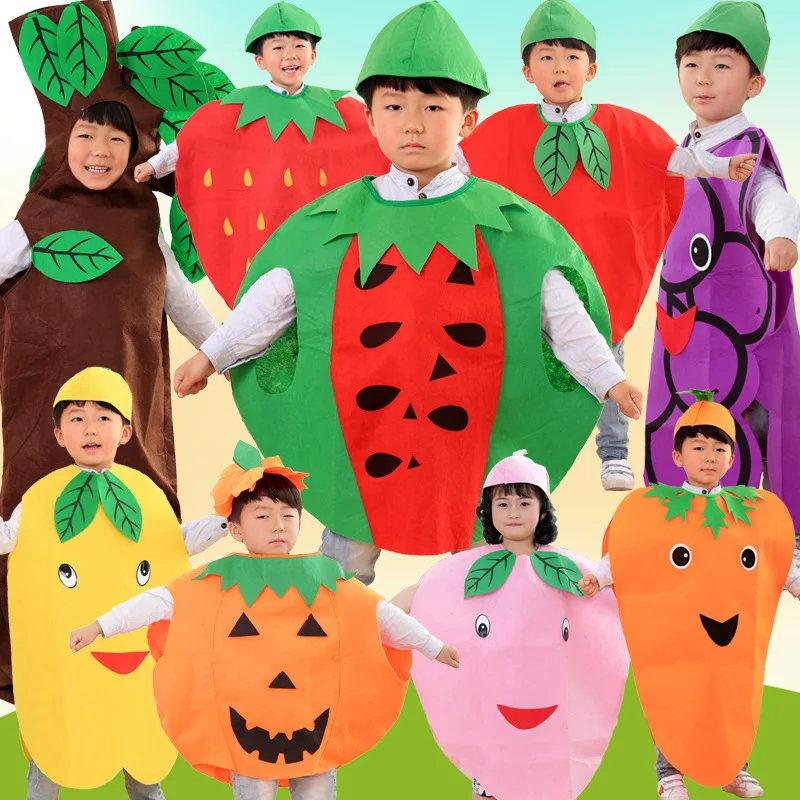 Women Fashion Model - Christmas Children's Fruit And Vegetable Modeling