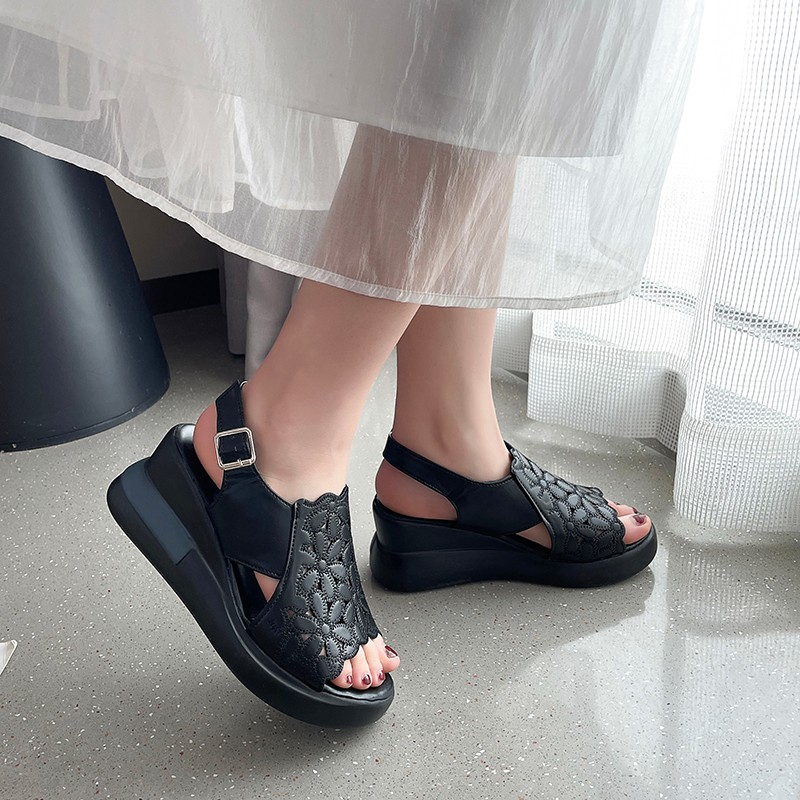 Women'S Fashion Korea - 2026 Women's Fashionable Platform Wedge Shoes: