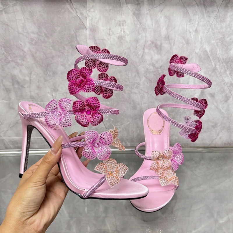 Women Fashion Model - Luxury Designer Women Shoes Exquisite Rhinestone