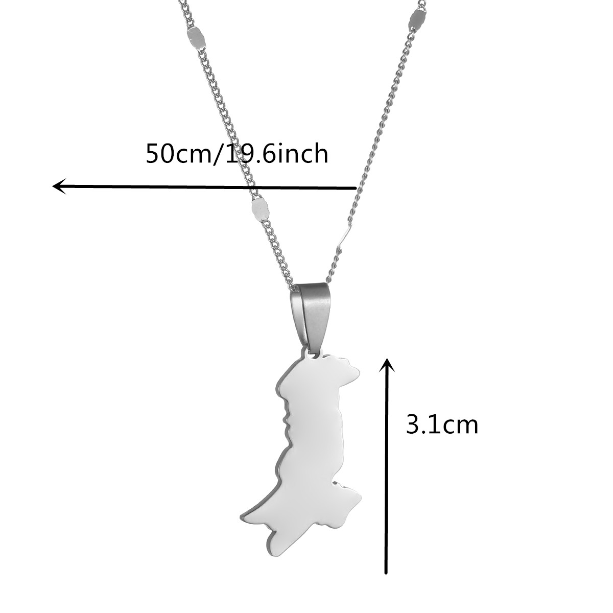Pakistan Map & Flag Pendant Ne - Women Fashion Pakistan recension och pris