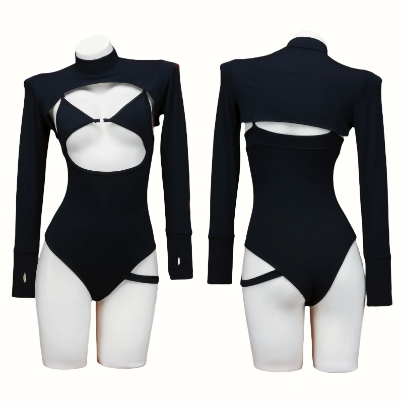 Anime Gothic  Hollow Out Sleev - Sleeveless Jumpsuit recension och pris