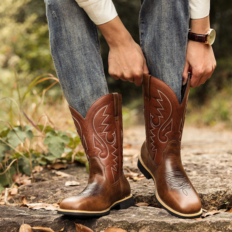 Fashion Men Women Mid-calf Boo - Women'S Fashion Riding Boots recension och pris