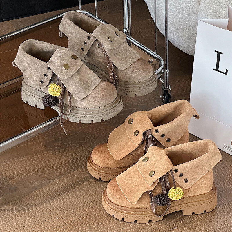 Autumn Faux Suede Ankle Boots  - Women'S Fashion Riding Boots recension och pris