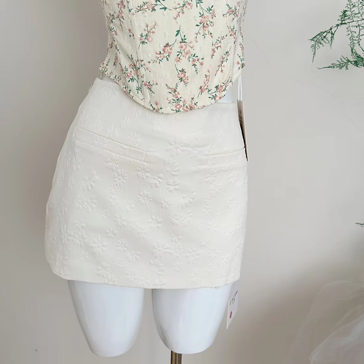 Skirt sets Woman 2 Piece Outfi - Asymmetric Top Women recension och pris