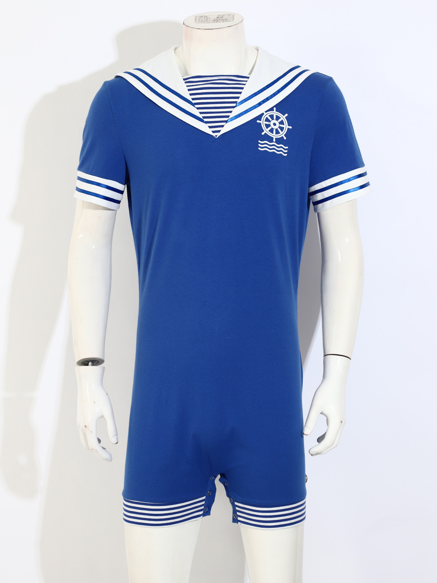 Men Navy Collar Rompers for Ha - Sleeveless Jumpsuit recension och pris