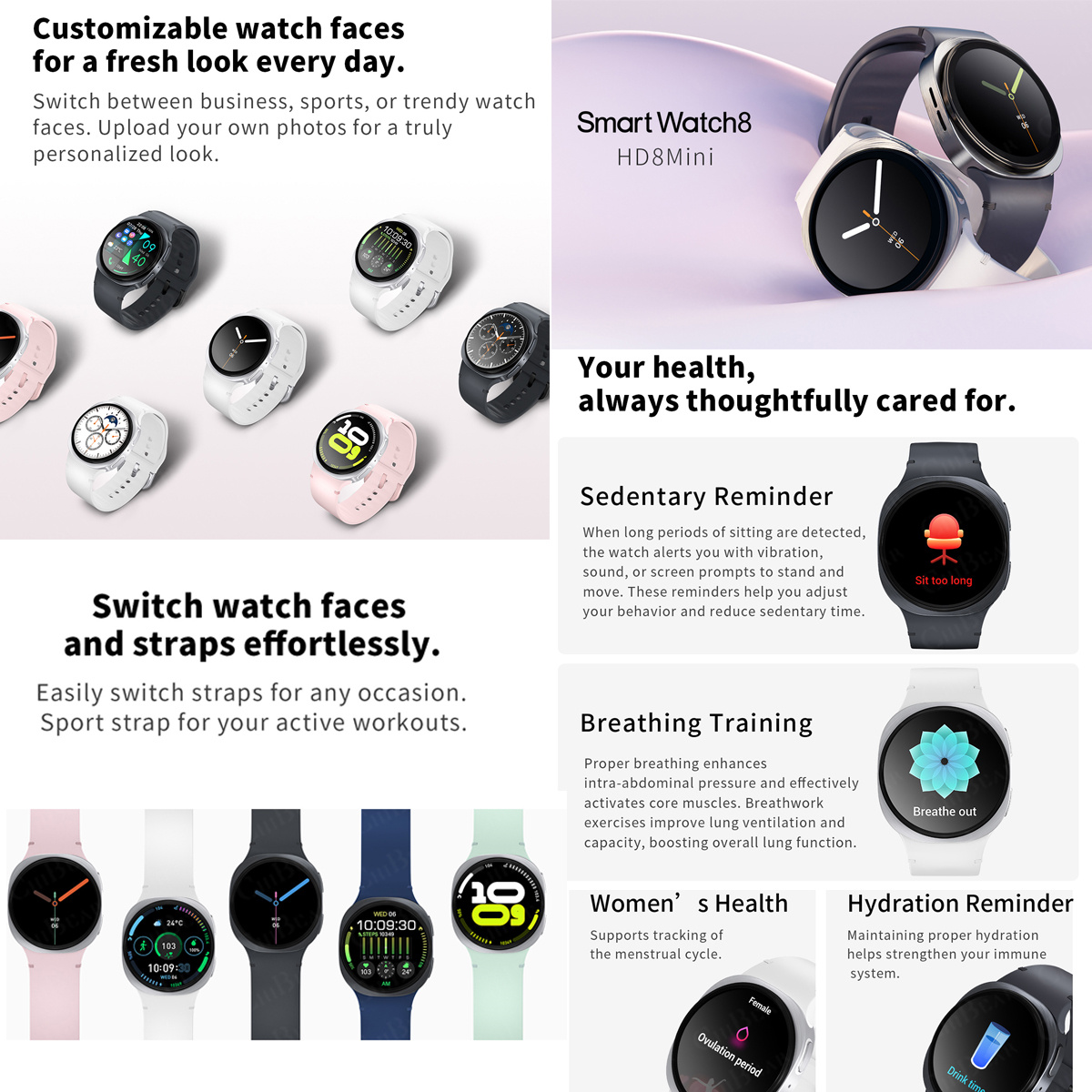 2026 New Watches 8 Mini GPS Tr - Women Fashion Zone recension och pris