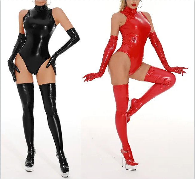 Handmade Sexy Natural Latex Sl - Sleeveless Jumpsuit recension och pris