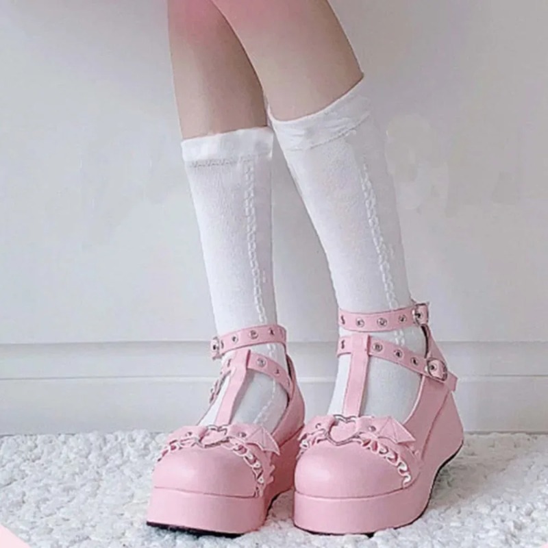 New Sweet Heart Buckle Wedges  - Women Fashion Store recension och pris