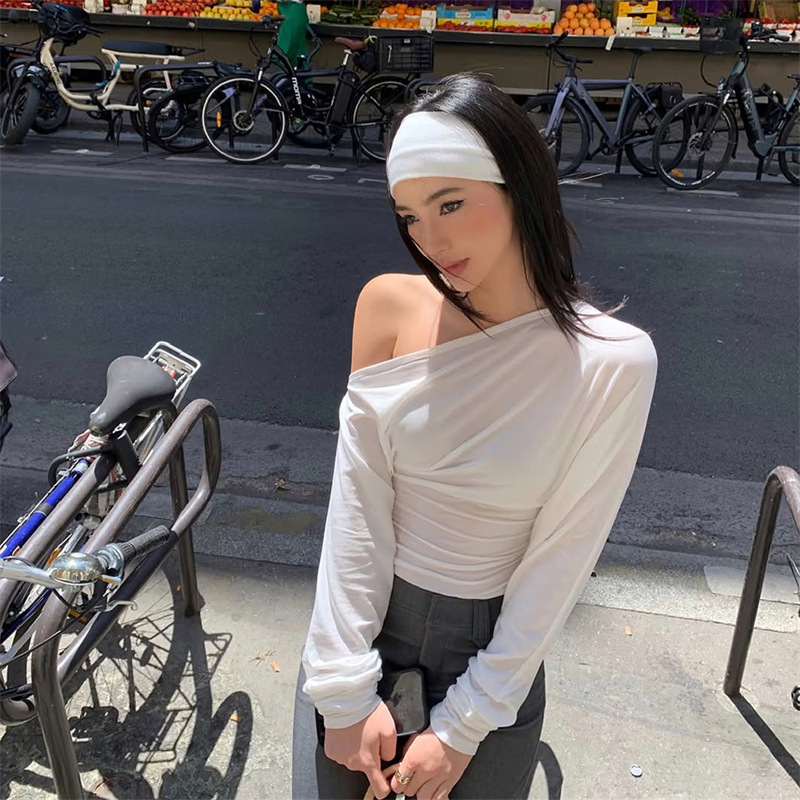 2026 Women’s One Shoulder Top  - Asymmetric Top Women recension och pris