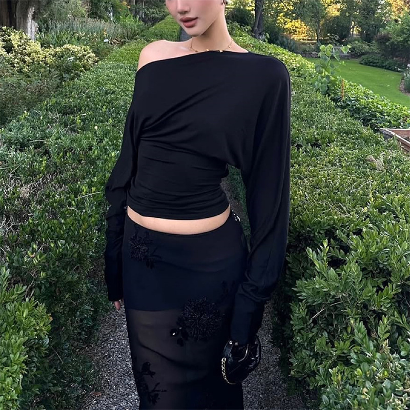 2026 Women’s One Shoulder Top  - Asymmetric Top Women recension och pris