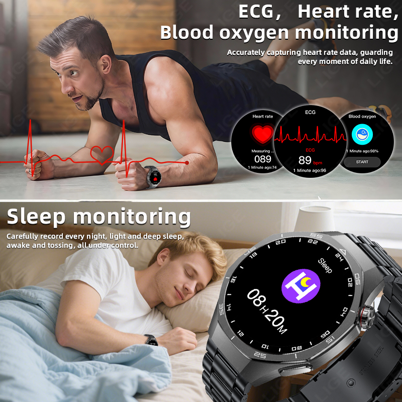 LIGE ECG Smart Watch For Andro - Women Fashion Zone recension och pris