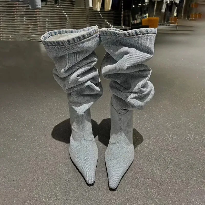 High Heel Long Tube over Knee  - Women Fashion Jeans recension och pris