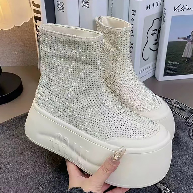 Luxury Rhinestone Woman Bootie - Women'S Fashion Korea recension och pris