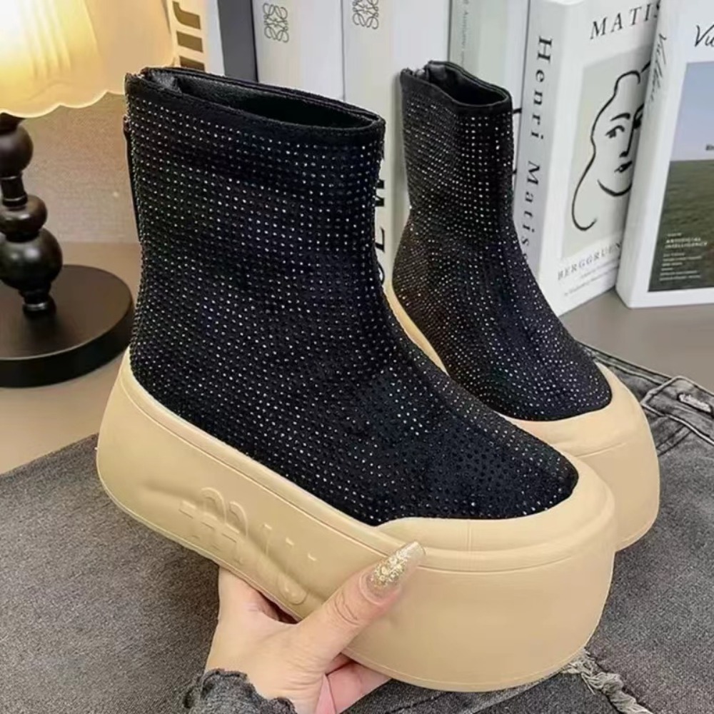 Luxury Rhinestone Woman Bootie - Women'S Fashion Korea recension och pris
