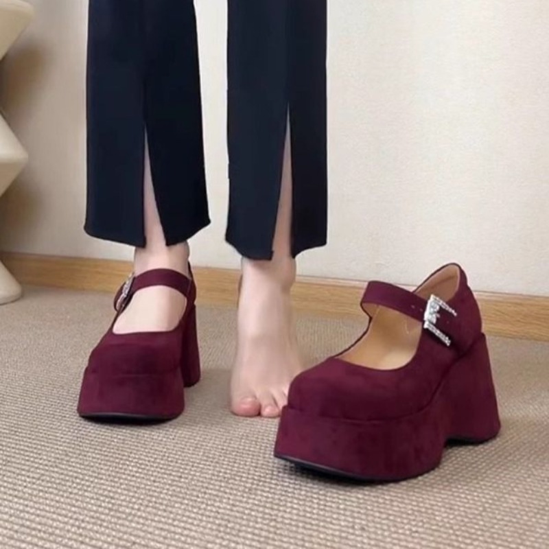Thick Platform Mary Jane Shoes - Women'S Fashion Korea recension och pris