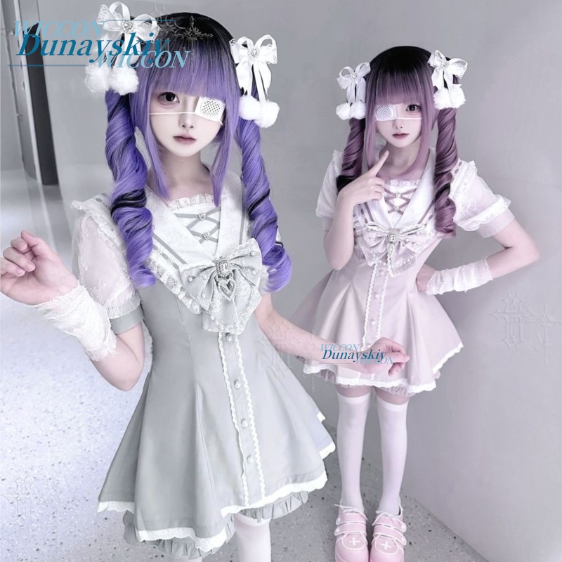 Sailor Collar Dress Set Lace B - Sleeveless Jumpsuit recension och pris