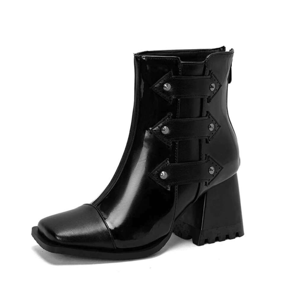 Ankle Boots Women Fashion Squa - Women'S Fashion Riding Boots recension och pris