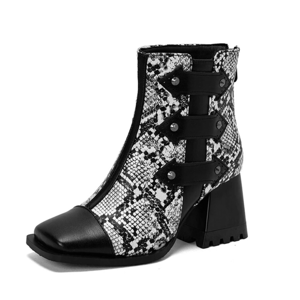 Ankle Boots Women Fashion Squa - Women'S Fashion Riding Boots recension och pris