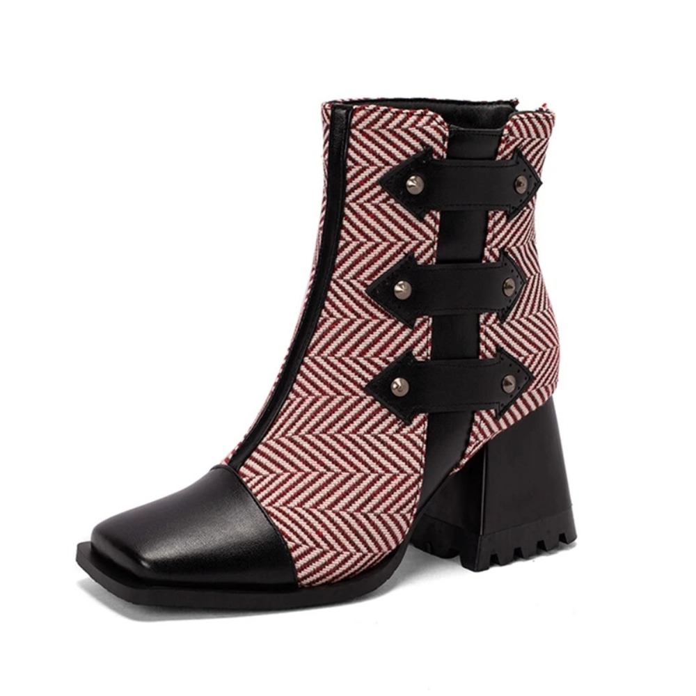 Ankle Boots Women Fashion Squa - Women'S Fashion Riding Boots recension och pris