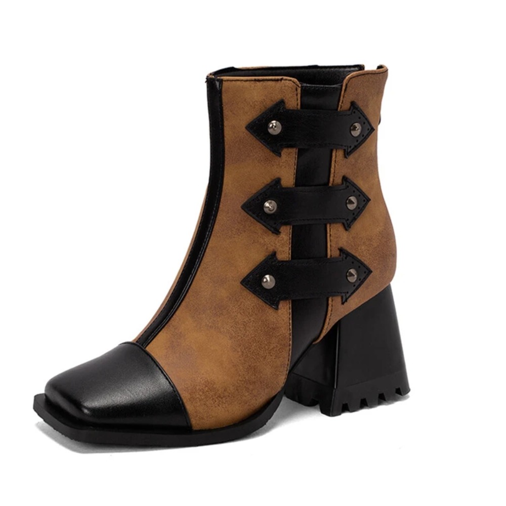 Ankle Boots Women Fashion Squa - Women'S Fashion Riding Boots recension och pris