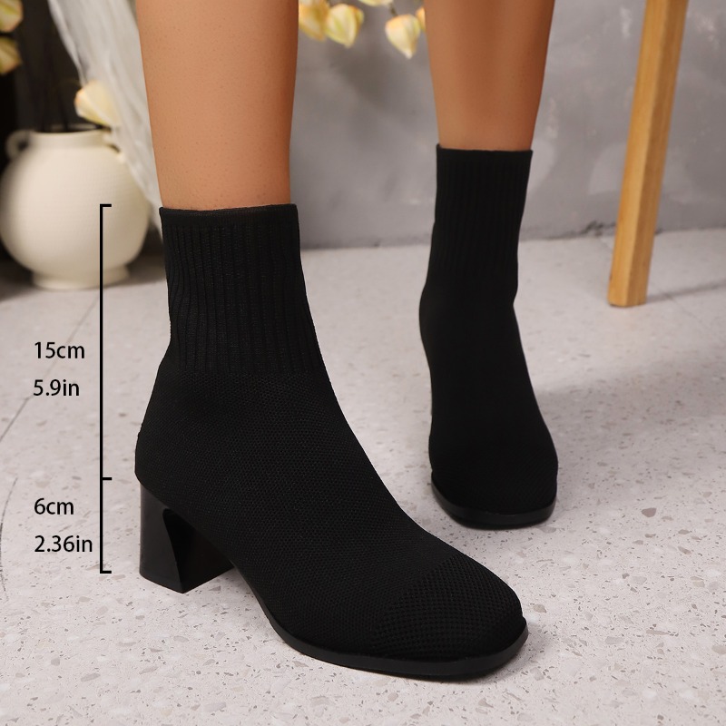 Women's Ankle Boots Knitted He - Women Fashion Model recension och pris