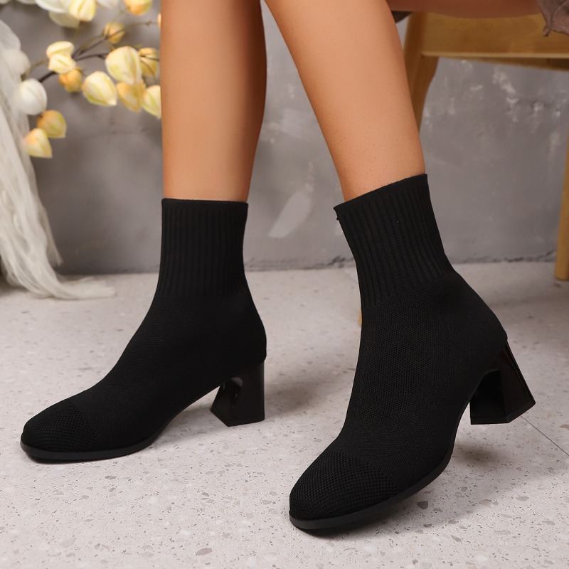 Women's Ankle Boots Knitted He - Women Fashion Model recension och pris
