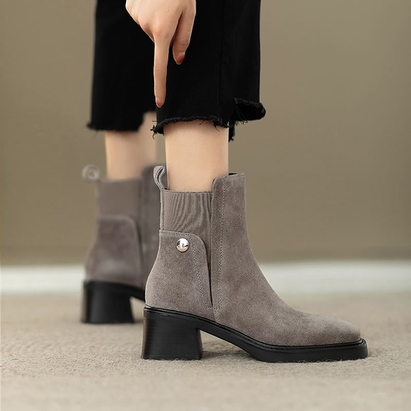 Suede Women Chunky Ankle Boots - Women'S Fashion Trends Autumn 2025 recension och pris