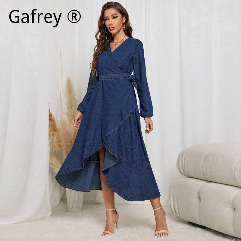 Plus Size Women Denim Dress Lo - Women Fashion Jeans recension och pris