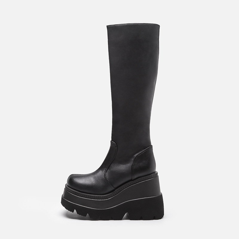 Women's Platform Boots Punk Mi - Women'S Fashion Knee High Boots recension och pris