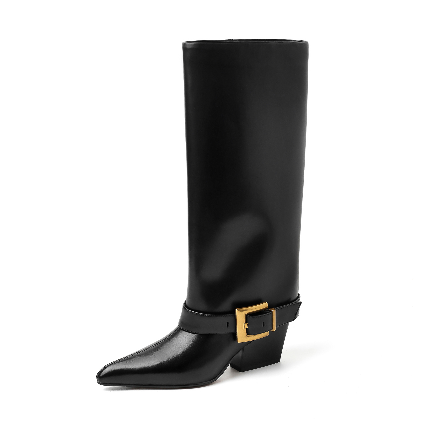 2027 Cow Skin Pointed Toe Fash - Women'S Fashion Riding Boots recension och pris