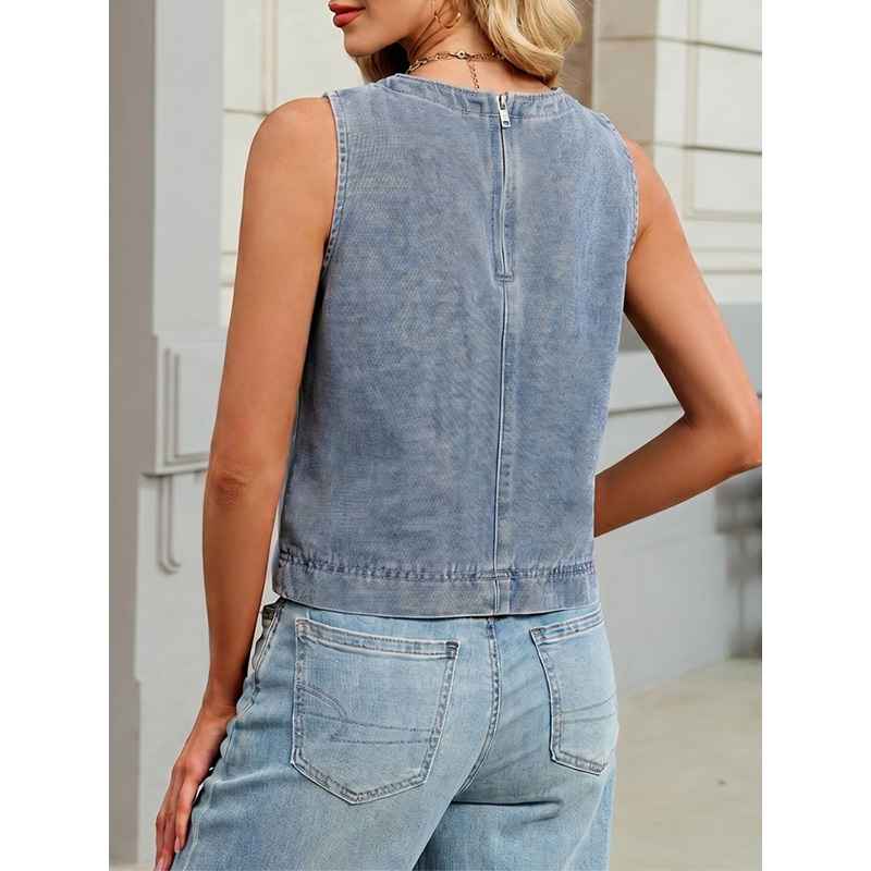 Benuynffy Casual Round Neck De - Women Fashion Jeans recension och pris