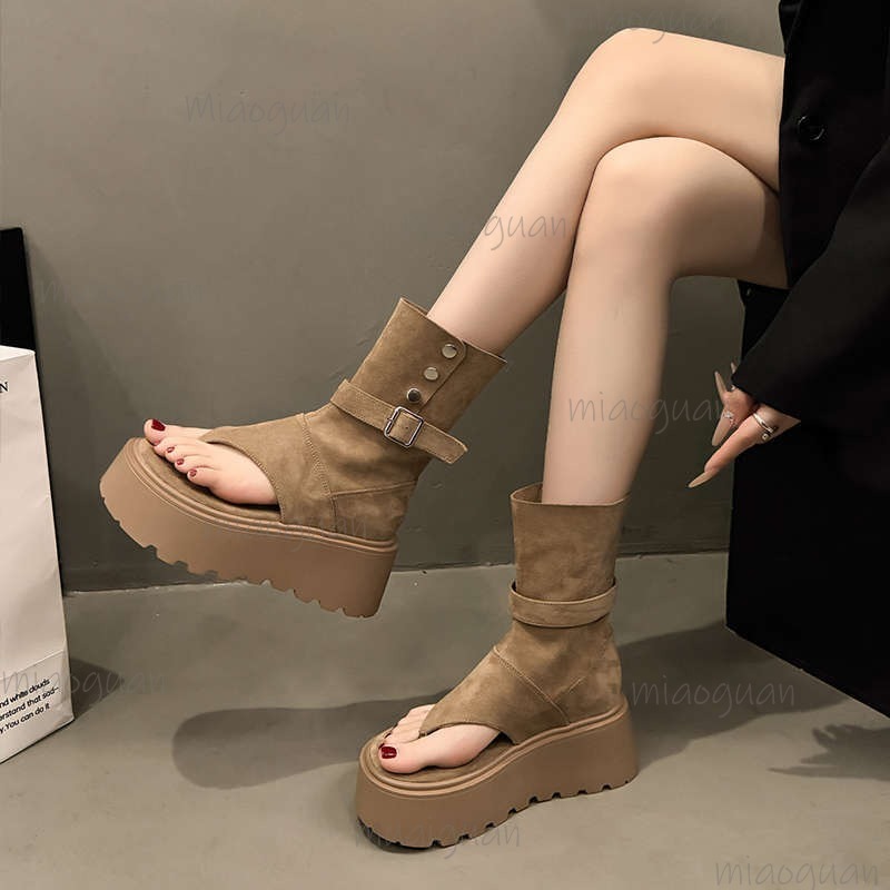Khaki/Black Fashion Platform B - Women'S Fashion Trends 2026 Spring Summer recension och pris