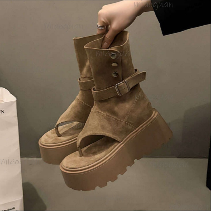 Khaki/Black Fashion Platform B - Women'S Fashion Trends 2026 Spring Summer recension och pris