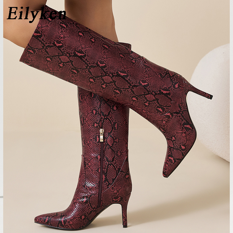 Eilyken Sexy Thin High Heels S - Women'S Fashion Knee High Boots recension och pris