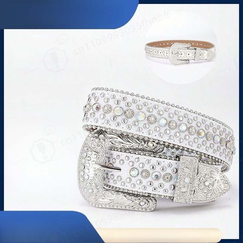 Y2K Style Rhinestone Belt For  - Women Fashion Jeans recension och pris