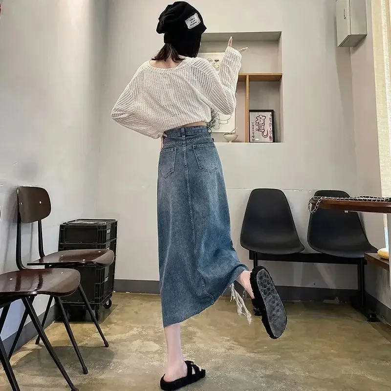 Women's Denim Skirt High Waist - Women Fashion Jeans recension och pris