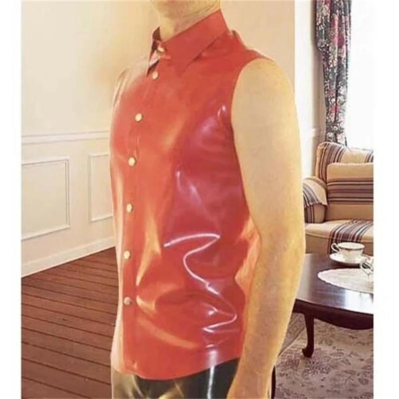 New Latex Tops Coat 100% Rubbe - Sleeveless Jumpsuit recension och pris