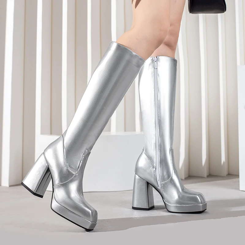 Green Winter Women Platform Kn - Women'S Fashion Riding Boots recension och pris