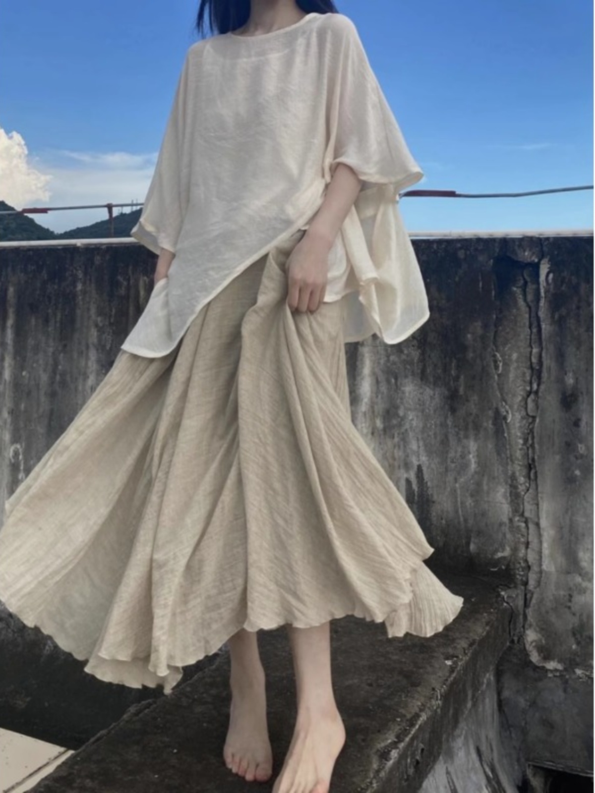 Loose Chinese Style Buddhist Z - Asymmetric Top Women recension och pris