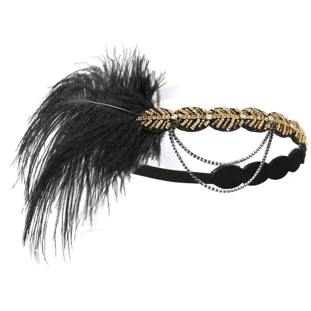 Peacock Feather Elastic Hair B - Women'S Fashion Of The 1920S recension och pris