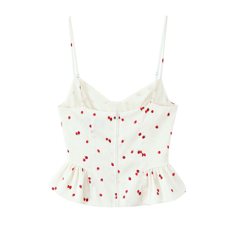 2026Women Summer Outfits Straw - V Neck Cami Top recension och pris