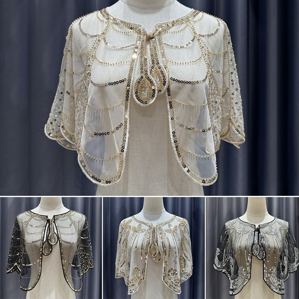 Elegant Sequin Embroidery Flap - Women'S Fashion Of The 1920S recension och pris
