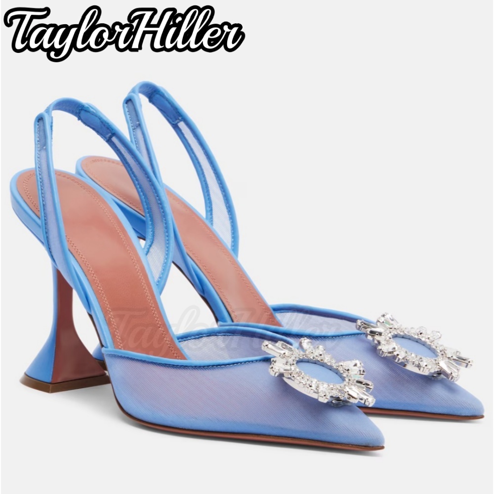 Silver Crystal Slingback Heele - Women'S Fashion Spring Summer 2026 recension och pris