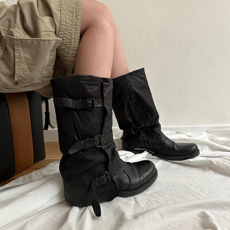 Classic Women Shoes Retro Luxu - Women'S Fashion Knee High Boots recension och pris