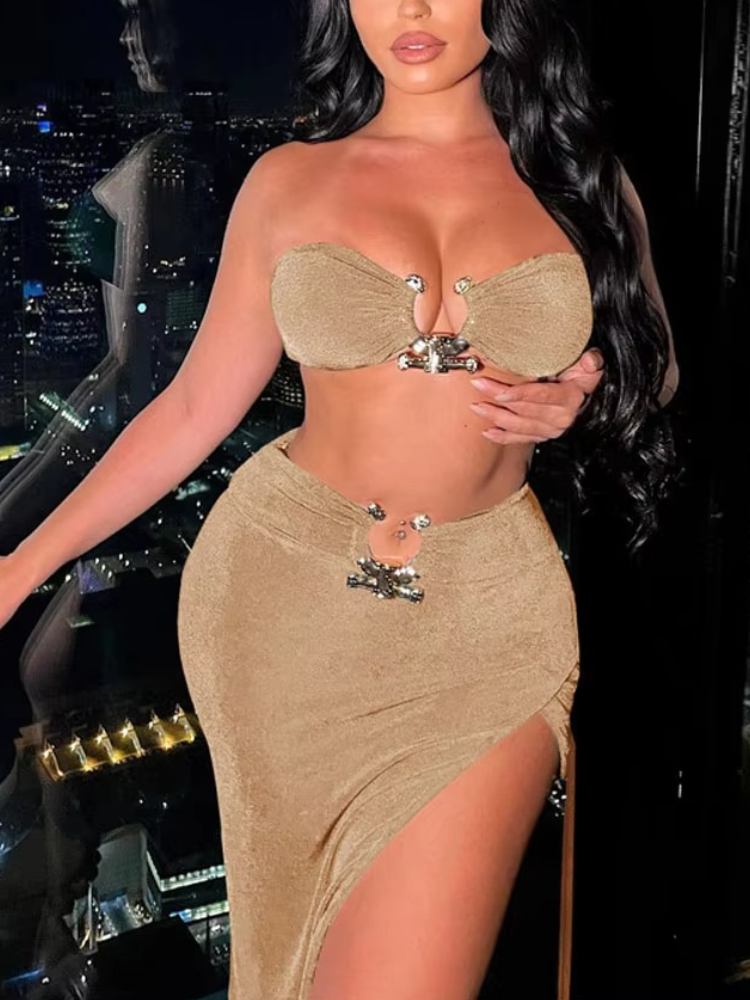 Elegant Sexy Bandeau Top with  - Asymmetric Top Women recension och pris