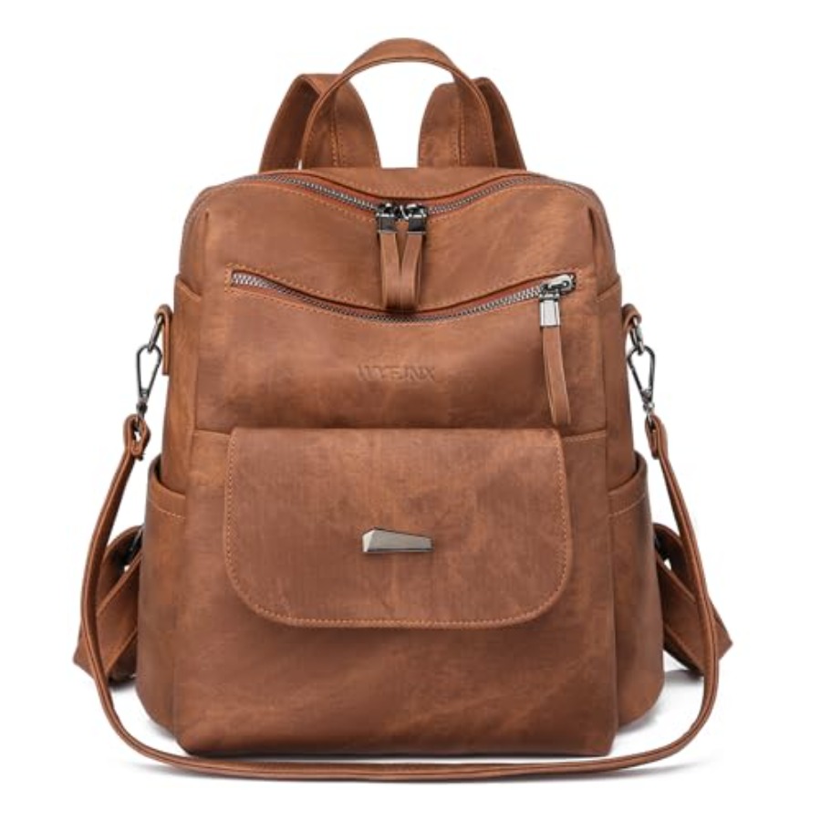PU Leather Backpack Purse for  - Women Fashion Designers recension och pris